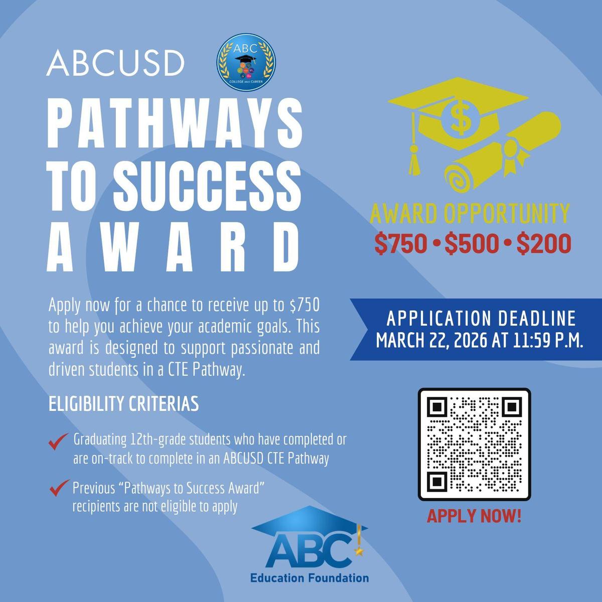 CTE Pathways to Success Awards 2026