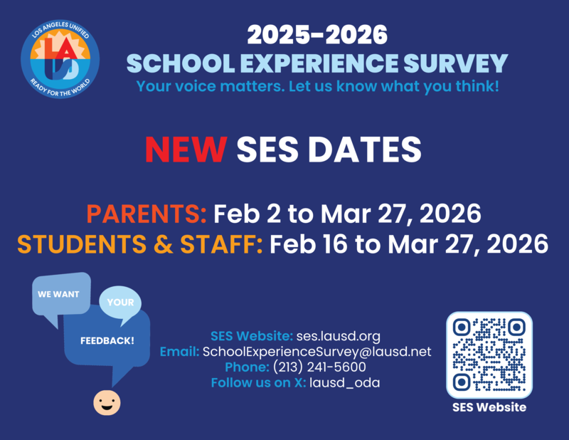 SCHOOL EXPERIENCE SURVEY FOR PARENTS