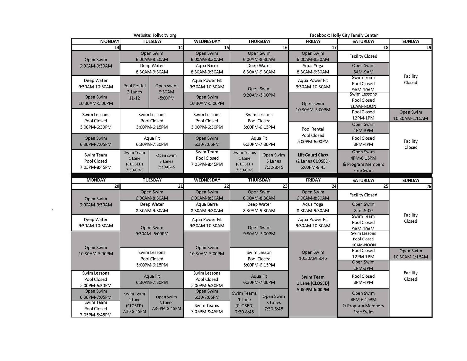HCFC Pool Schedule 2