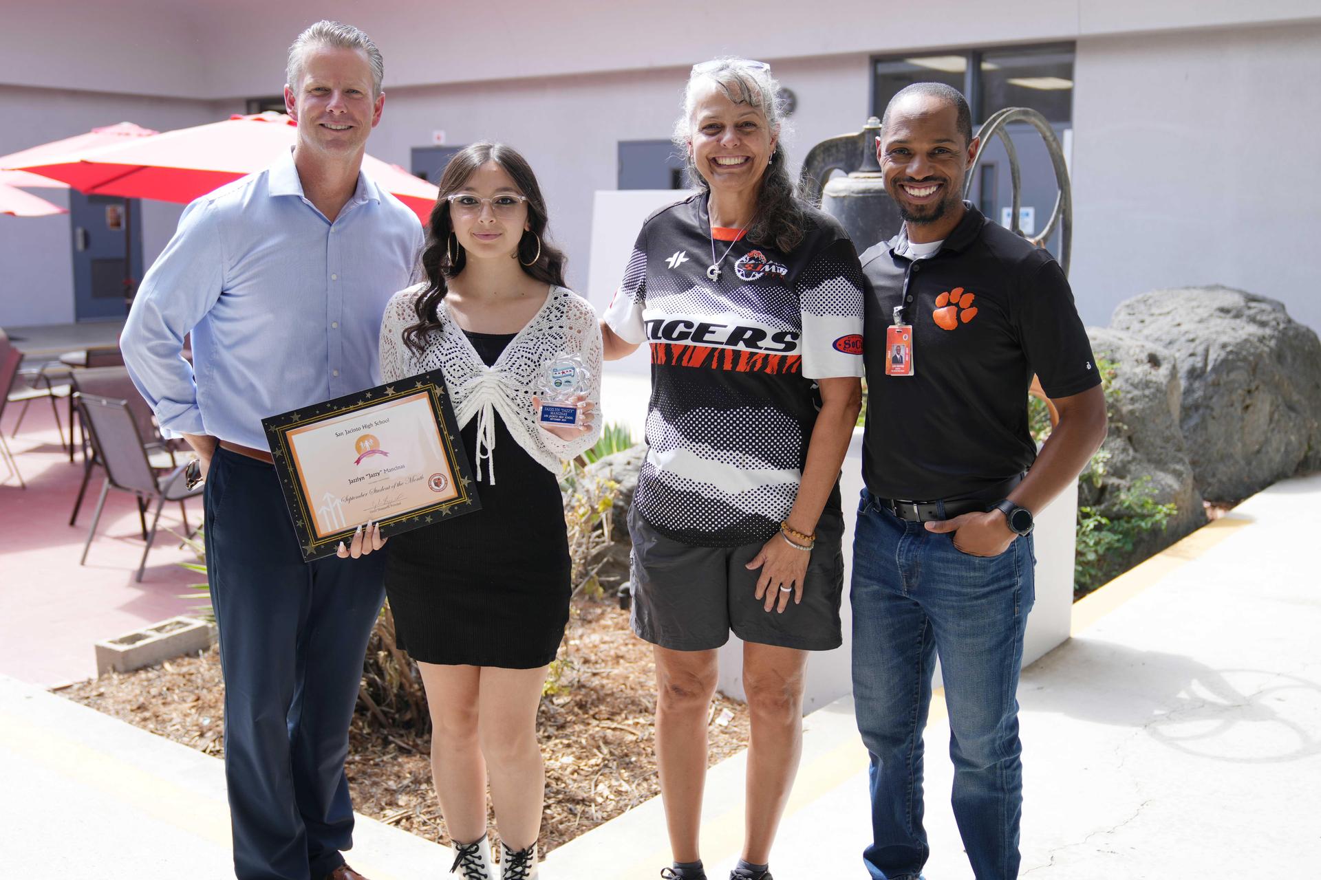 SJHS Student of the Month 9-5-2024