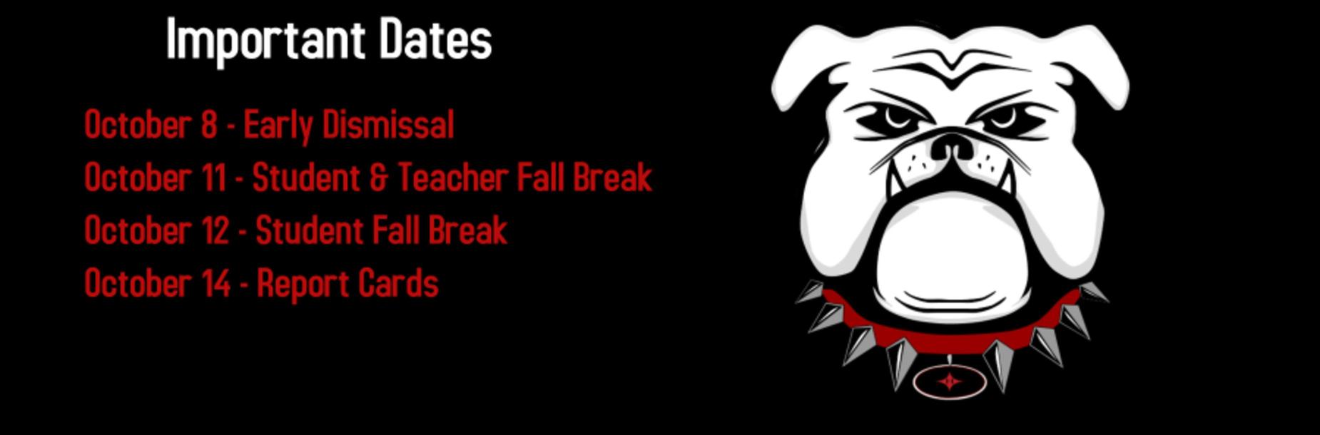 Oct. Important Dates