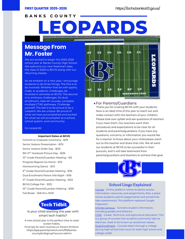 BCHS Newsletter