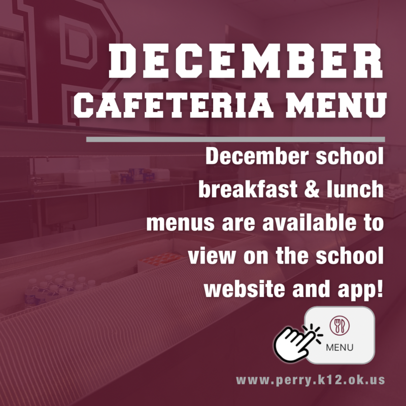 perry schools cafeteria menu december 2025