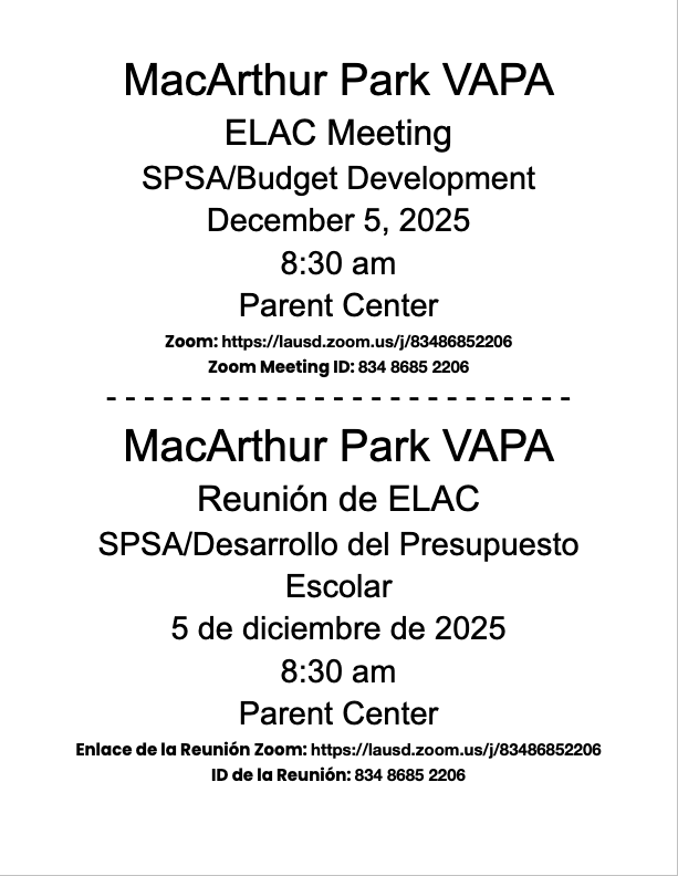 ELAC flyer