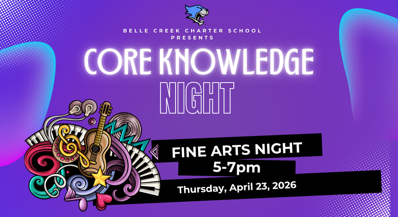 Colorful Flyer with Information about Core Knowledge Night