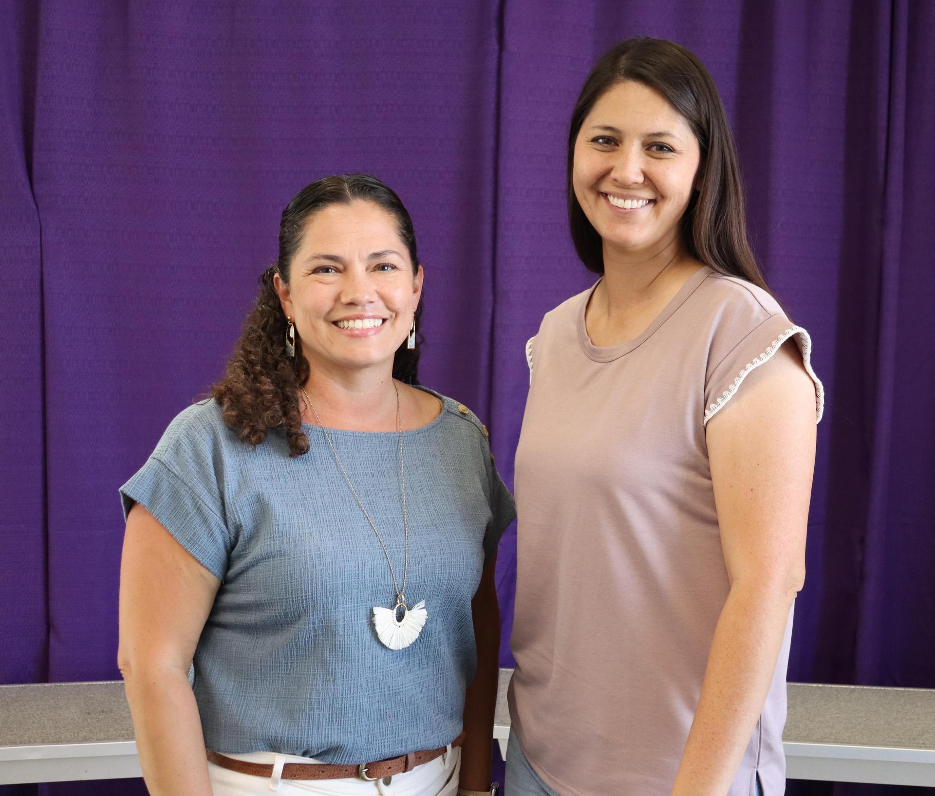 Elementary Front Office staff smiling