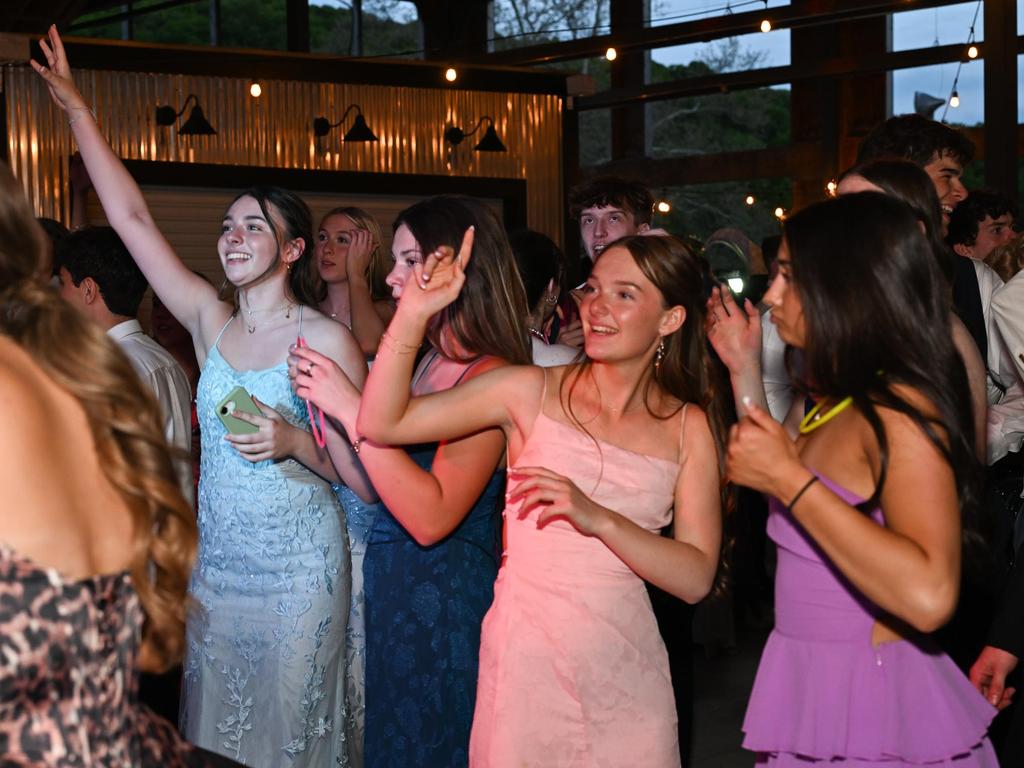 Students dancing at the prom.