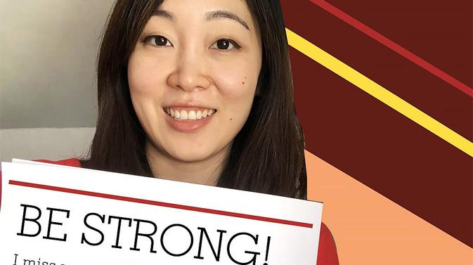 Ms. Kim says Be Strong!