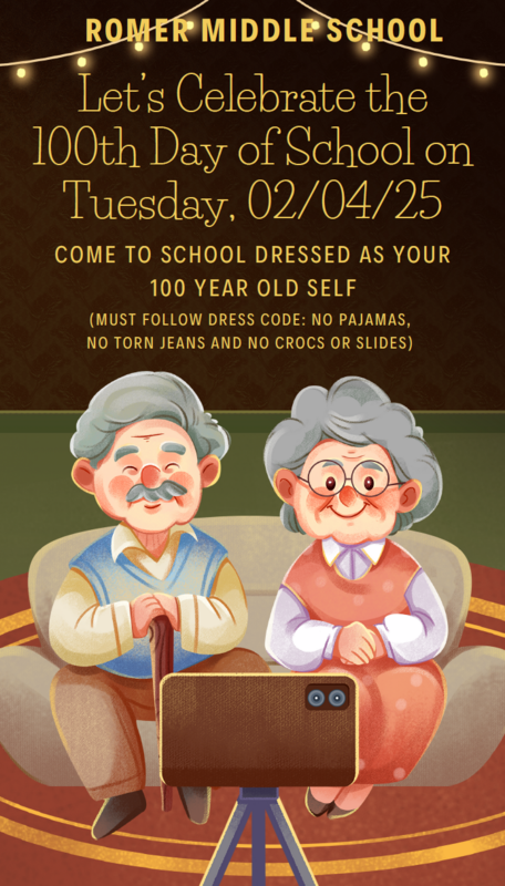 February 4th. We will be celebrating the 100th day of school!