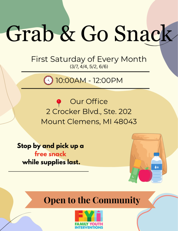 Family Youth Interventions ~ Grab & Go Snack Featured Photo