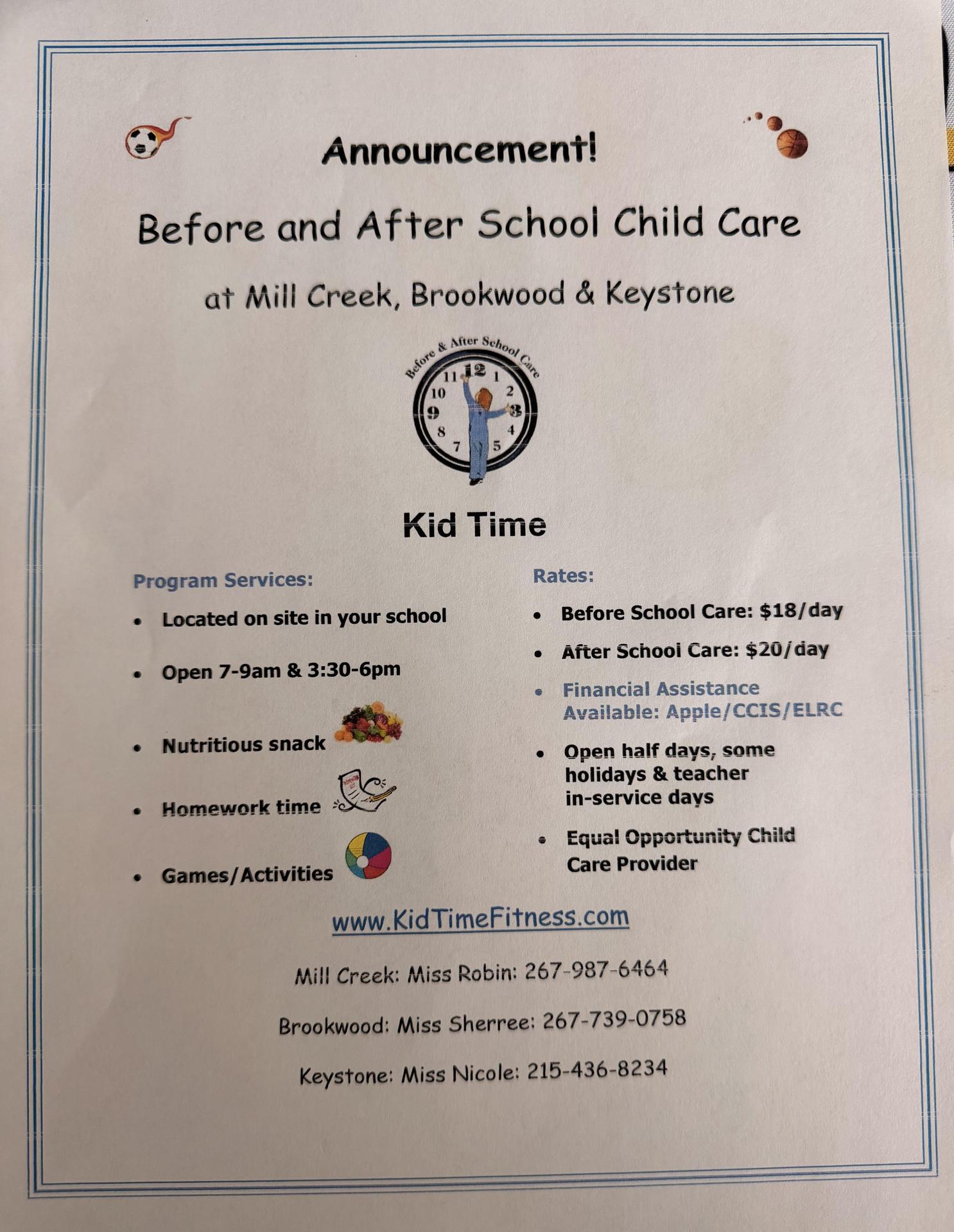 Kid Time flyer