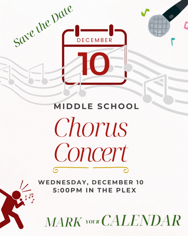 Middle School Chorus Concert