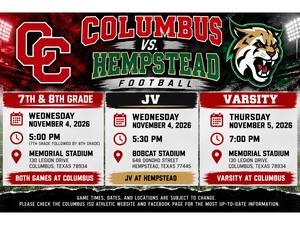 Athletic calendar updated for November 4th and 5th