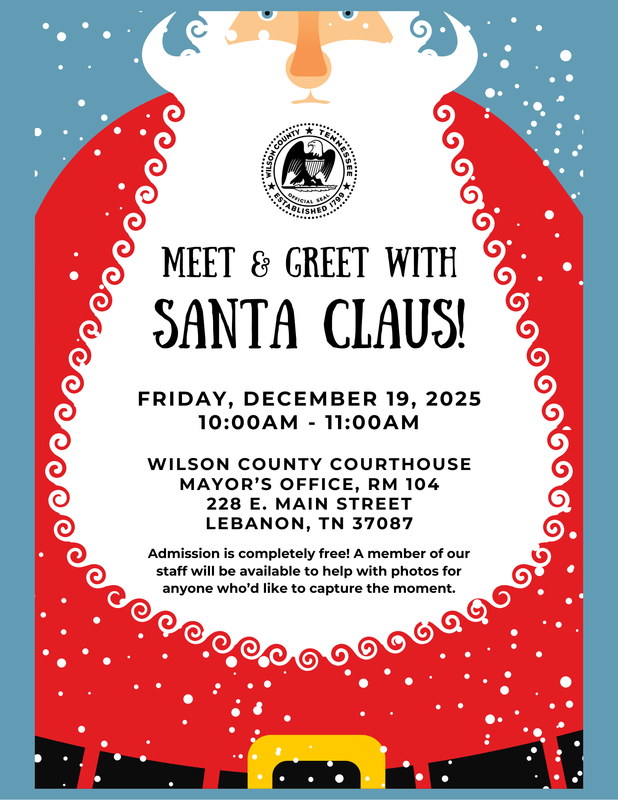 On Friday, December 19th, from 10:00–11:00 a.m., the Mayor Hutto’s Office will be hosting a very special guest — the incredible Santa B Claus, Lebanon’s own Santa.