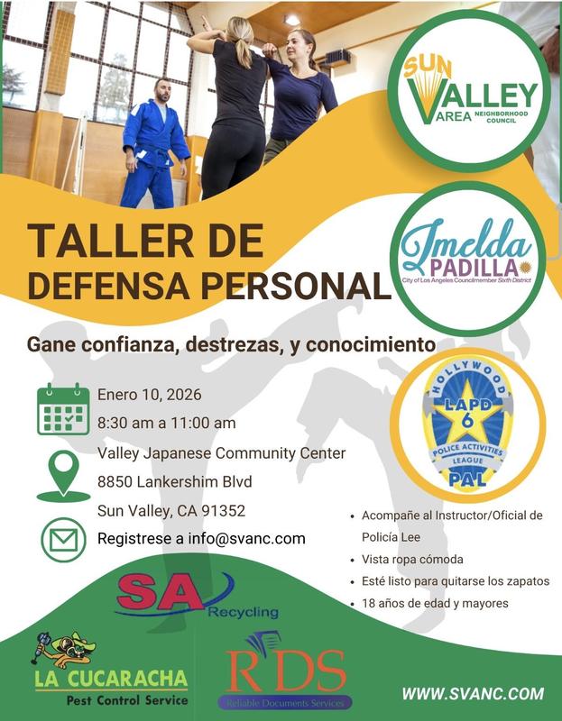 Taller De defensa personal poster