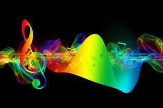 Pixabay Image of Rainbow Musical Notes