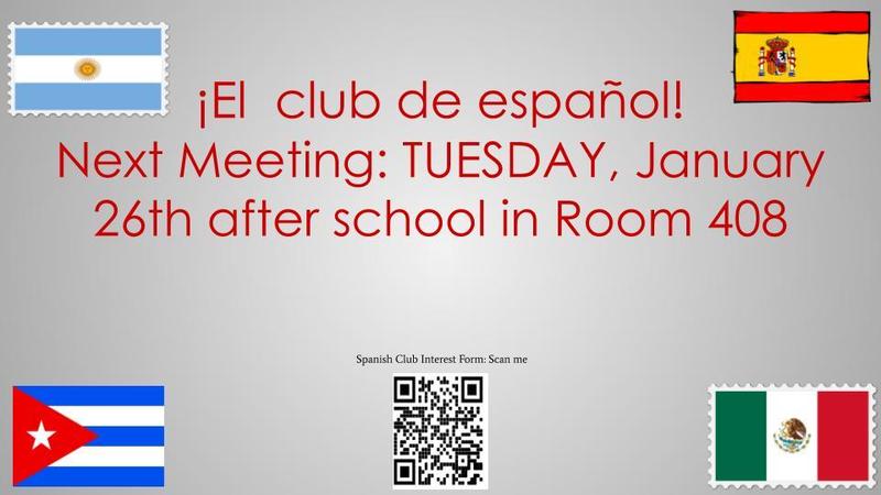 Spanish Club Meeting