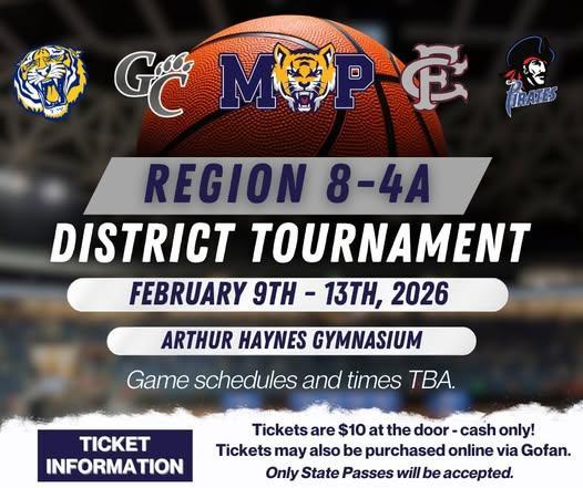 The tournament will take place next week, February 9th - February 13th, at Arthur Haynes Gymnasium. Be on the lookout for complete schedules and game times!