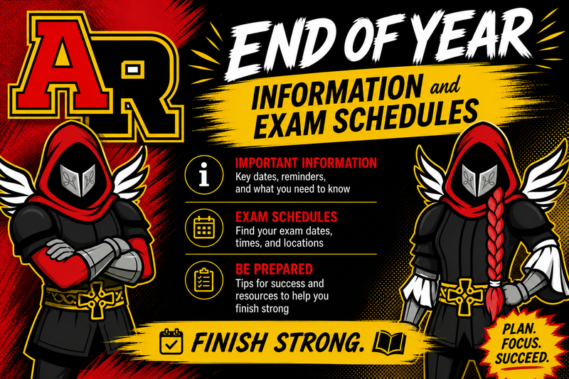 End of Year Schedules and Information Featured Photo