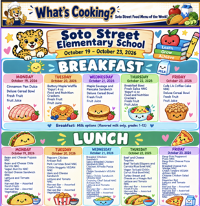 What's cooking at Soto this week?