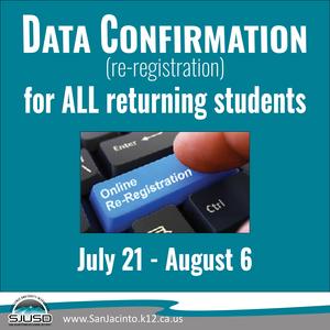 Data Confirmation Reminder