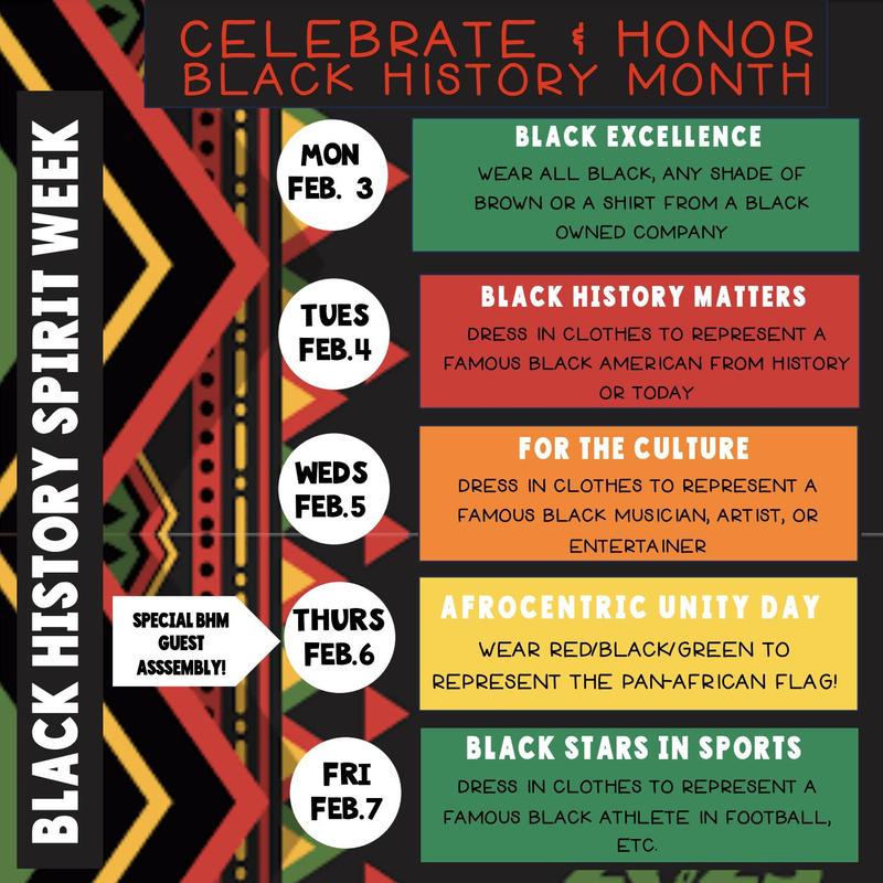 princess polly baby blue dress Black History Week Spirit Week Whitman Middle School February 3-7