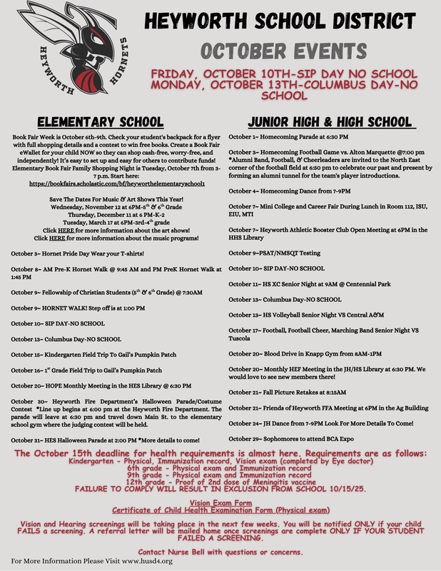 October Events