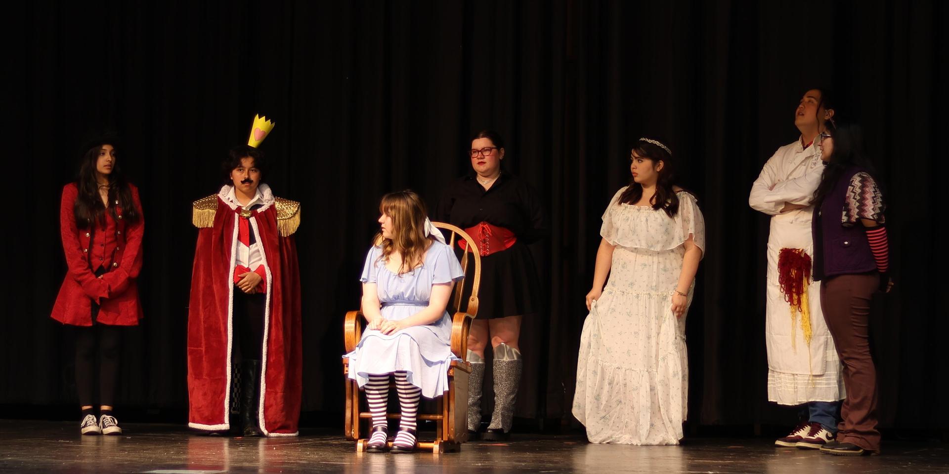 cast members at rehearsal