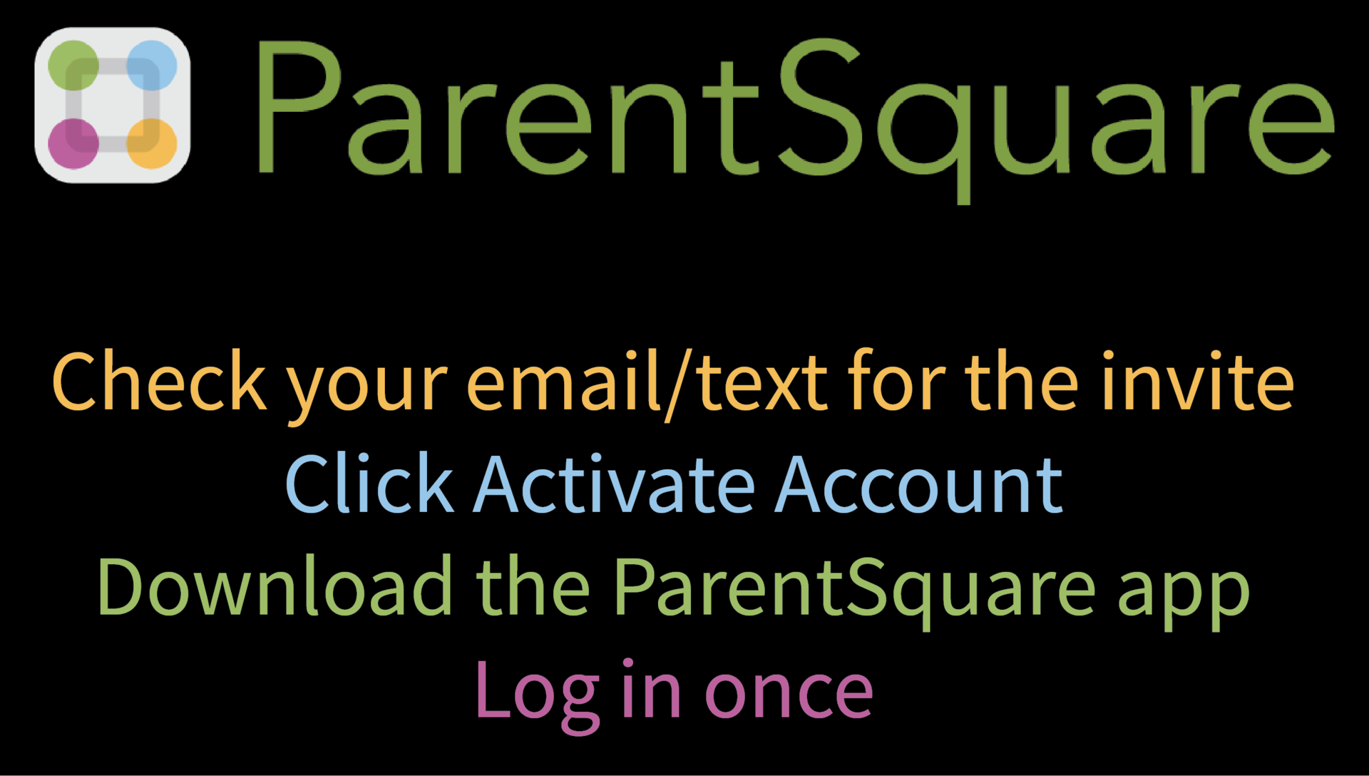ParentSquare quick instructions