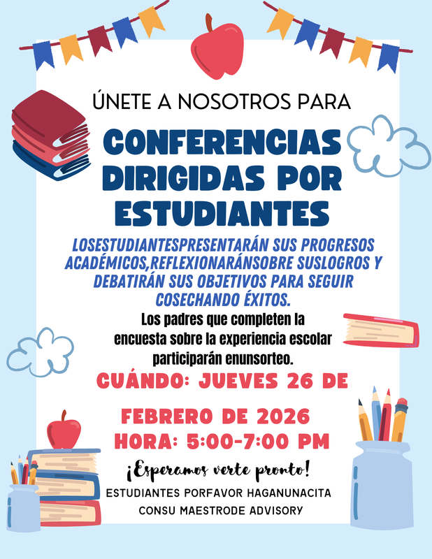 student led poster spanish