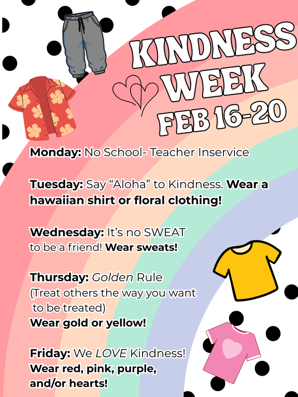 Kindness Week Dress Up Days
