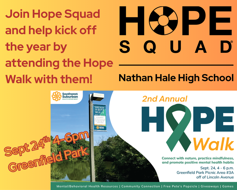 Hope Squad - Hope Walk Poster Invitation