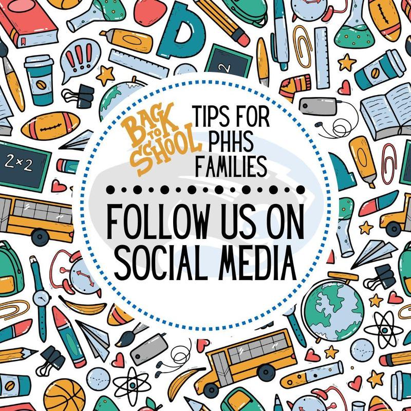 graphic that says "follow us on social media"