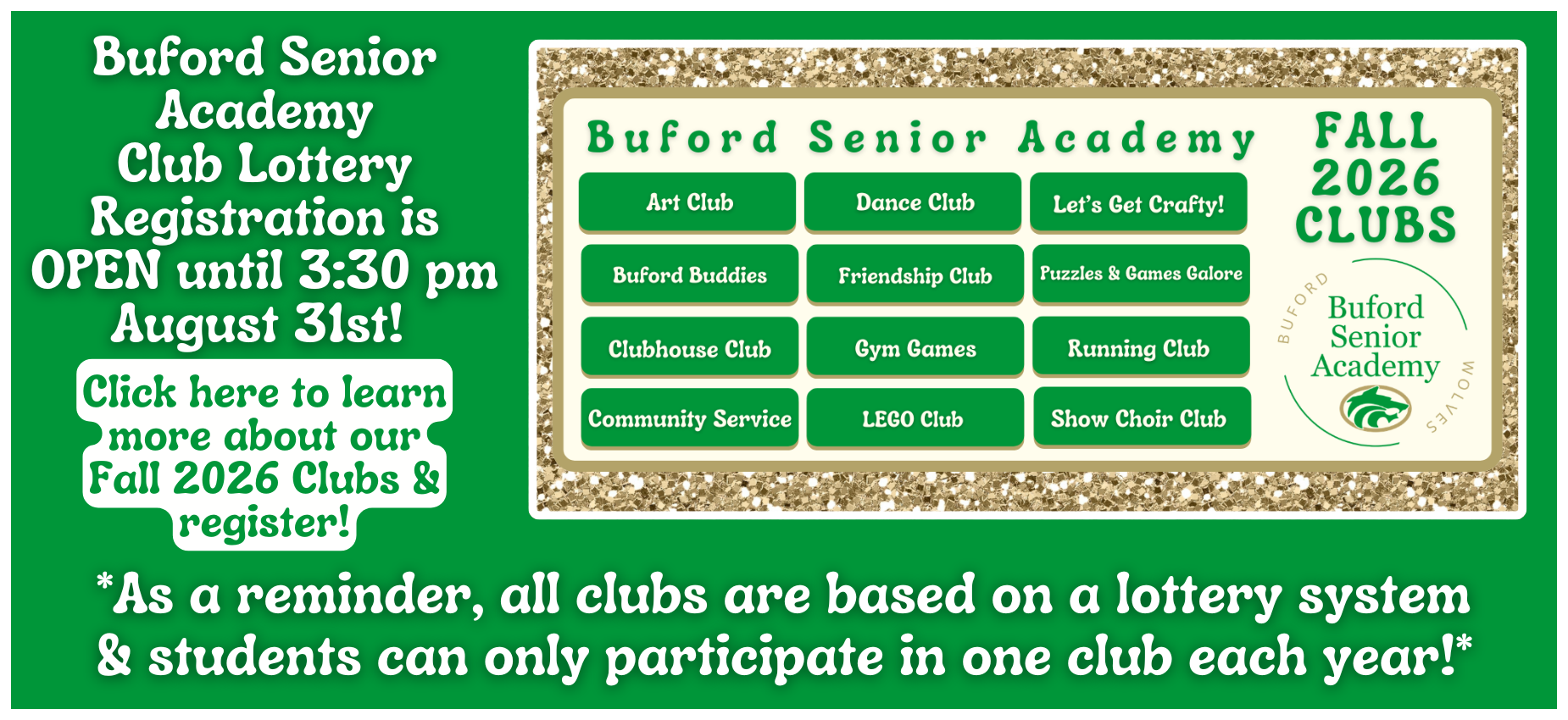 Fall 2026 Clubs