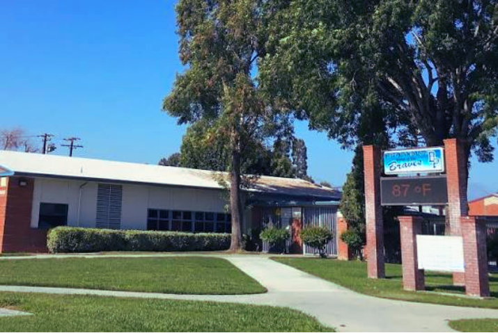 Sign for Baldwin Park High School, displaying school spirit and welcome message.