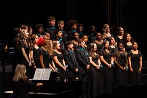 Dr Scaramuzzo and the chamber choir perform