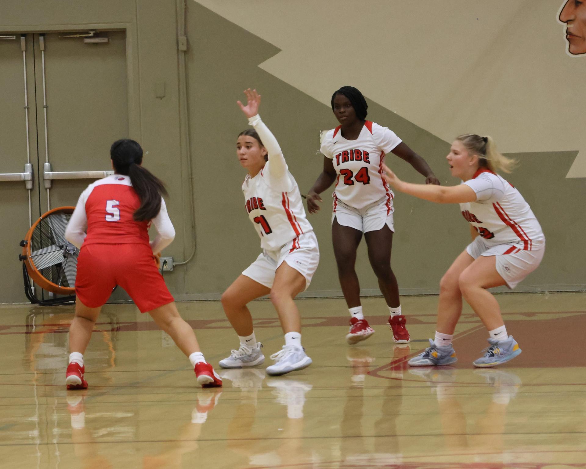 Varsity Girls Basketball playing against Firebaugh