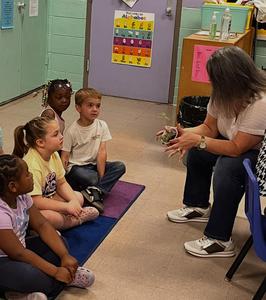 Greenlee Pre-K students enjoyed an engaging lesson on plants from former staff member Mrs. Kristi Massey.