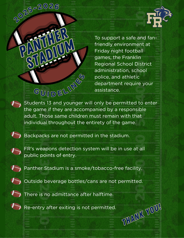 Stadium Guidelines for the 25–26 School Year
