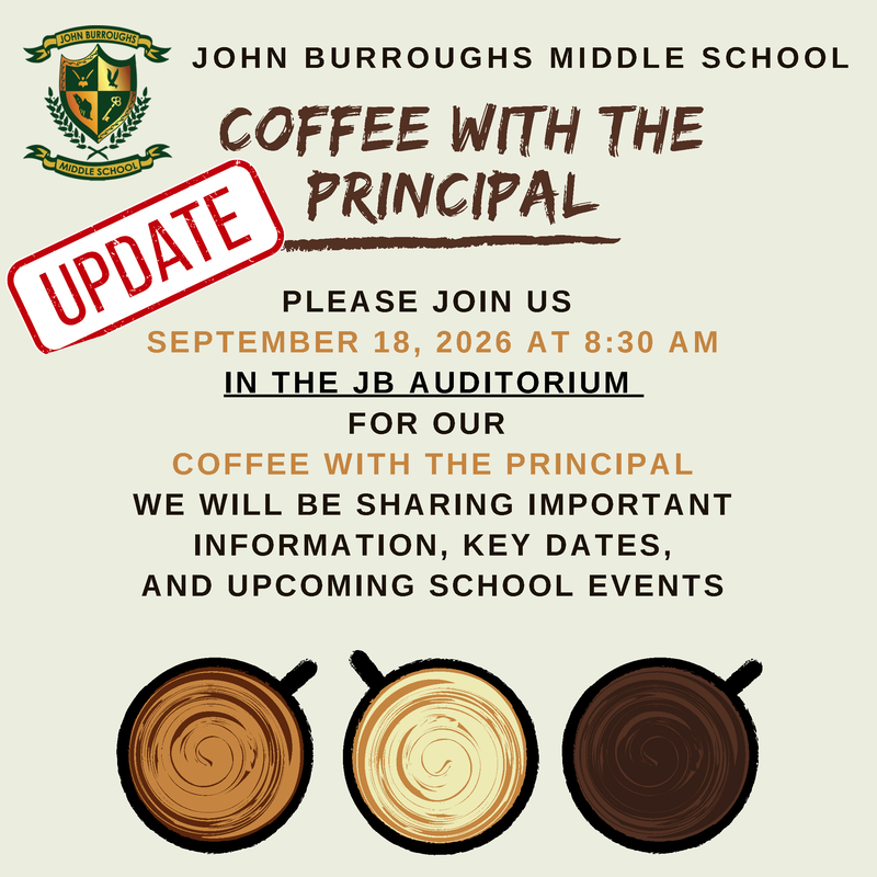 Coffee with the Principal in AUD Friday, September 18