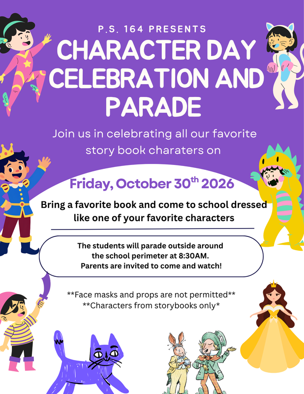 Character day flyer 10-30