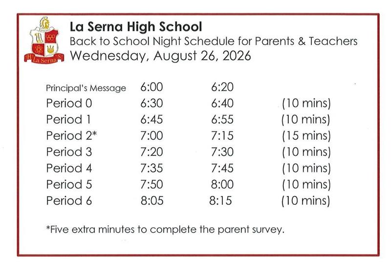 back to school night