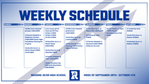 Weekly Schedule