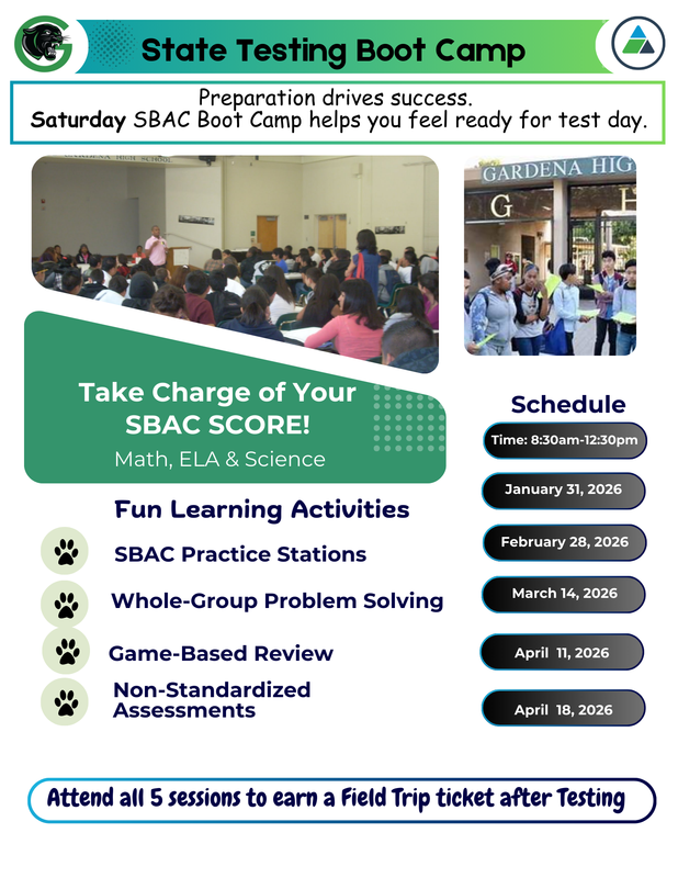 Class of 2027 SBA/CAST Boot Camp