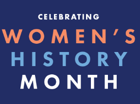 Poster that says Women's History Month