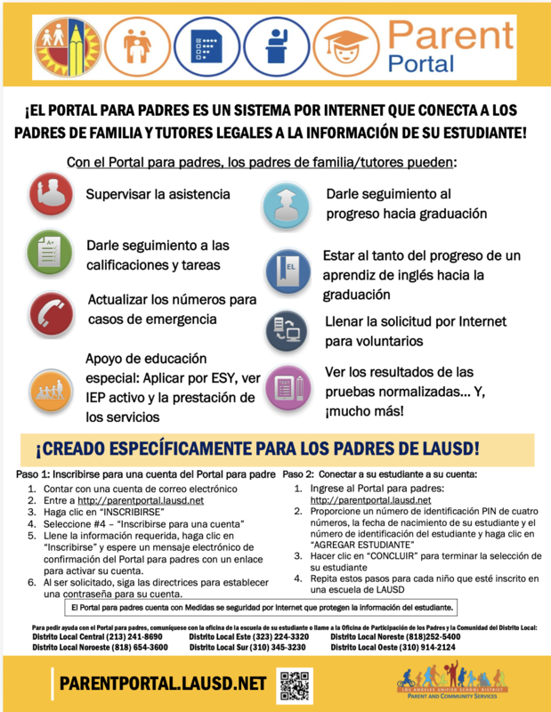 Parent Portal / Portal Para Padres