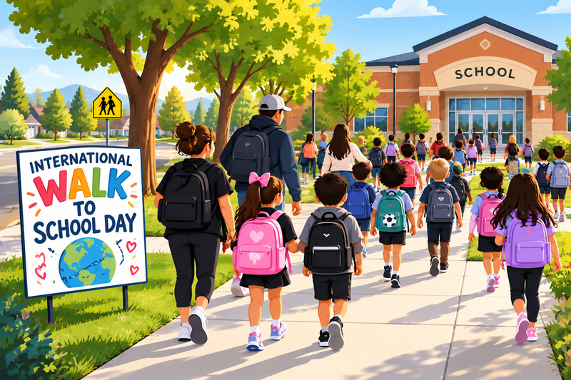 Walk to School Day flyer