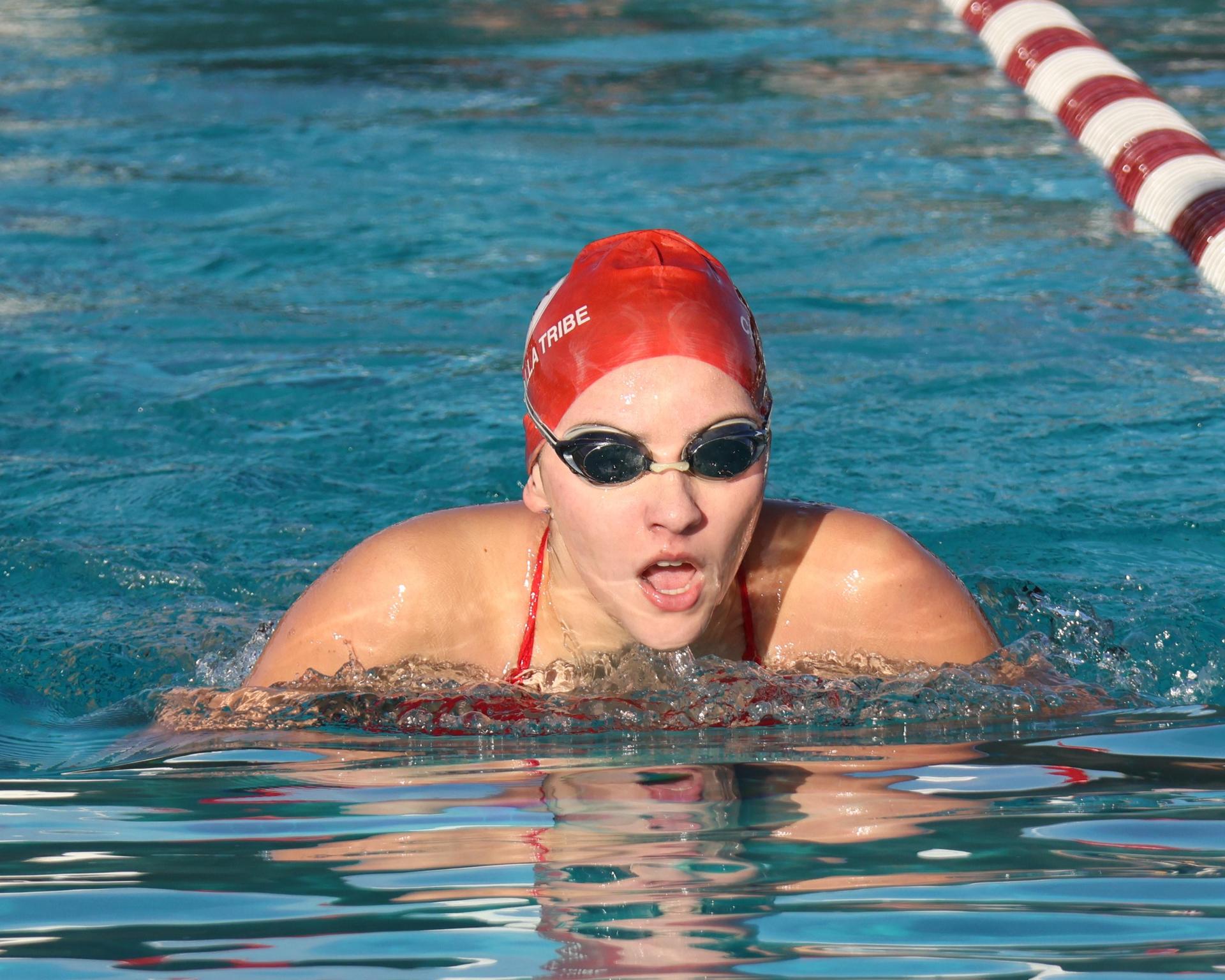 Kourtney Alexander swimming
