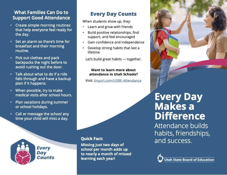 Parent Handout about chronic absenteenism