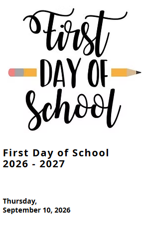 First Day of school flyer